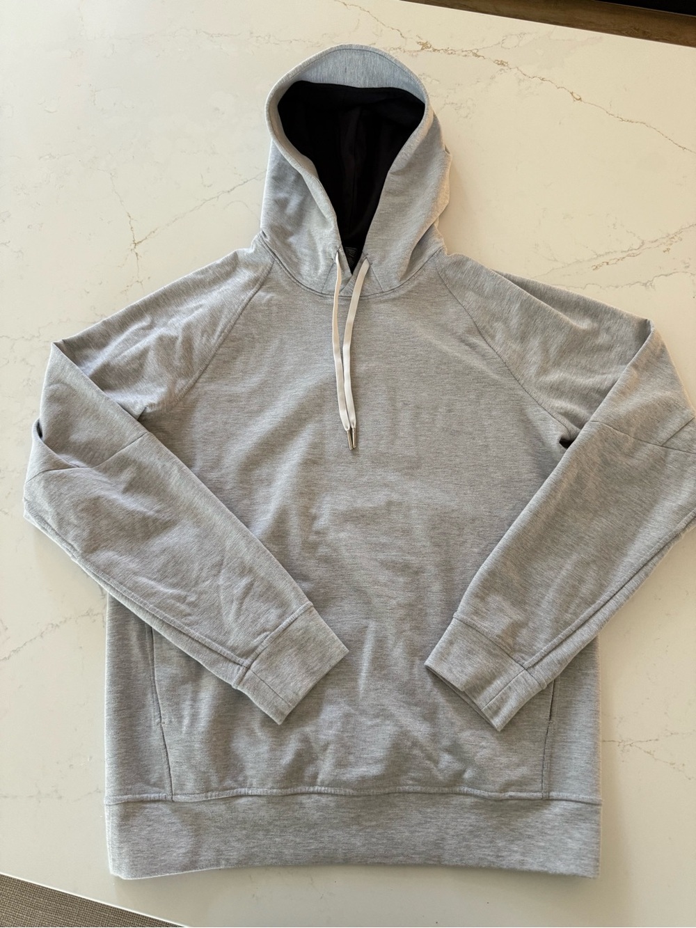 lululemon athletica Light Gray Hoodie with Black Lining